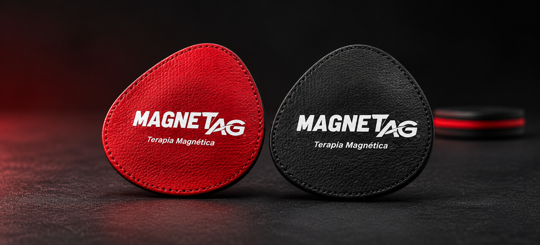 Pads rojo y negro del par magnético MagnetAg